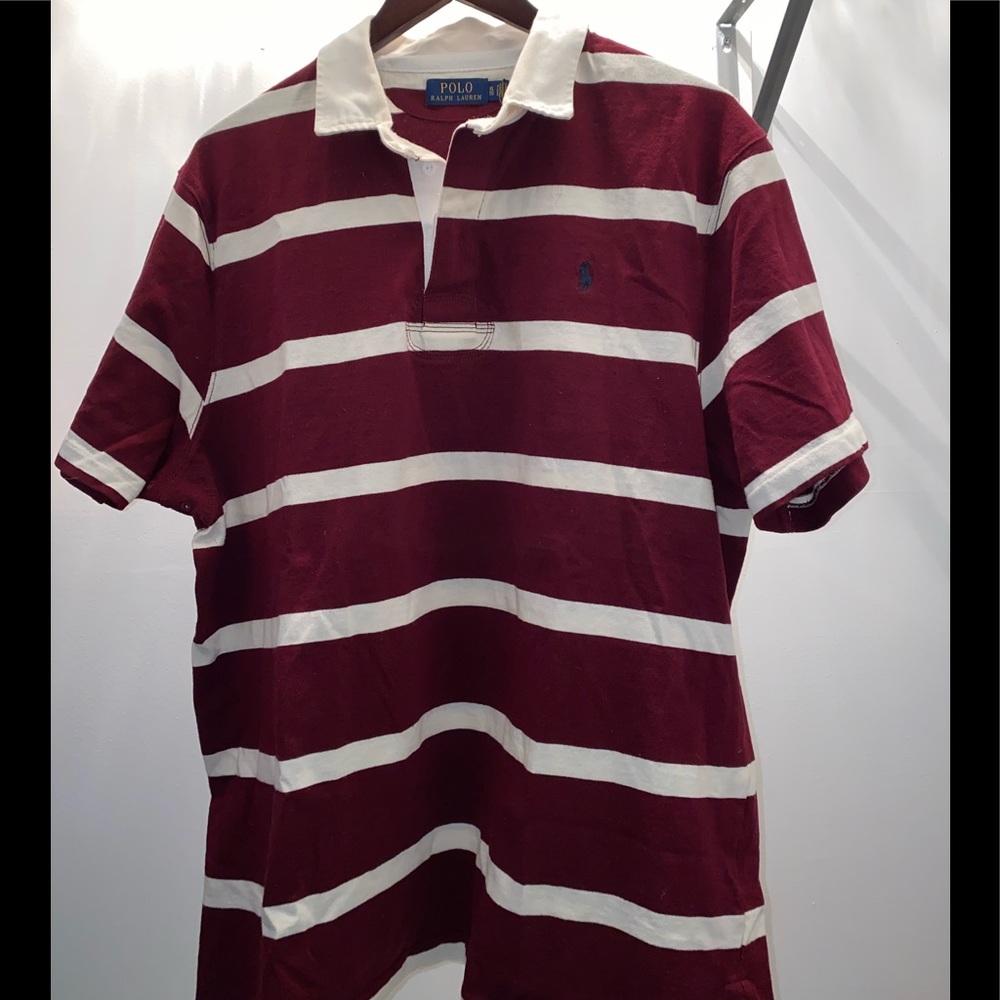 Polo Ralph Lauren rugby shirt.